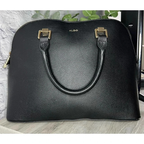 Aldo black satchel purse - Picture 2 of 6